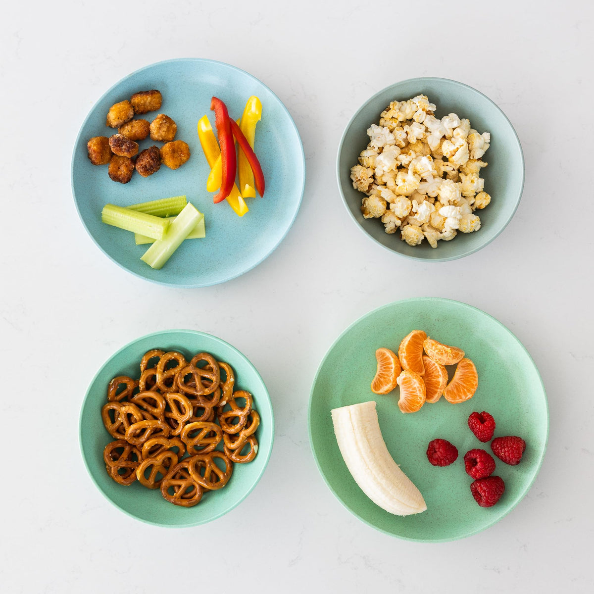 Grow Forward Wheat Straw Kids Bowls, 20oz, light and shatterproof for active play meals