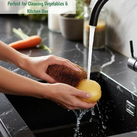 GrowByCoco handcrafted coir brush supports traditional craftsmanship.