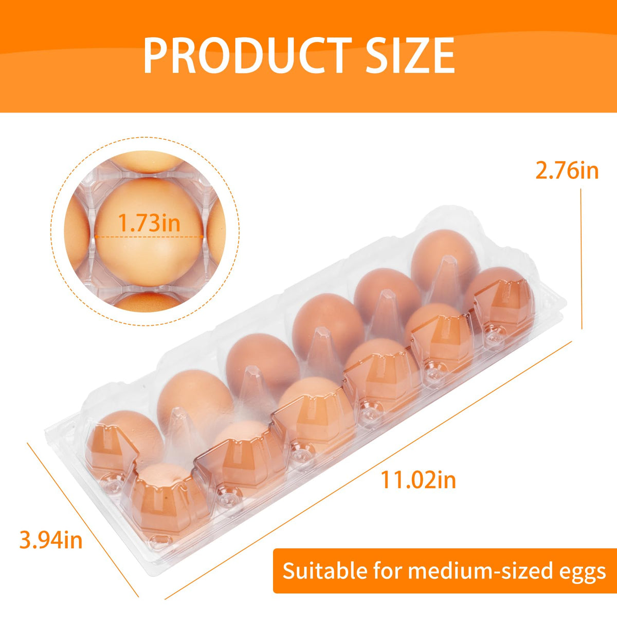 GRRONZEE blank reusable egg carton for sustainable storage and reuse.