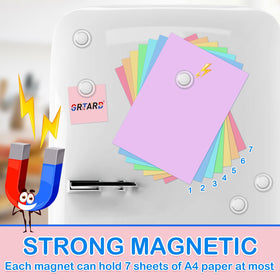 Grtard durable magnets round pack for long-term home and office use.
