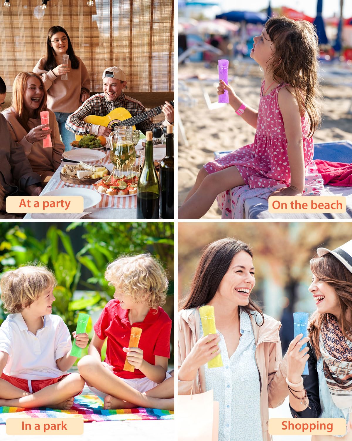 Grvntot camping-friendly popsicle bags simplify outdoor treats