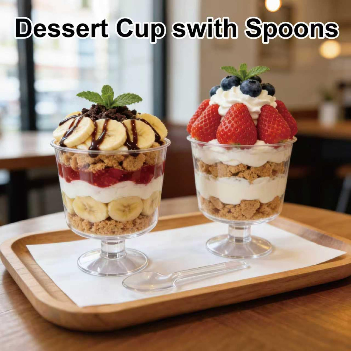 GRWJHUM versatile mini dessert cups for pudding, mousse, fruit