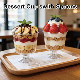 GRWJHUM versatile mini dessert cups for pudding, mousse, fruit