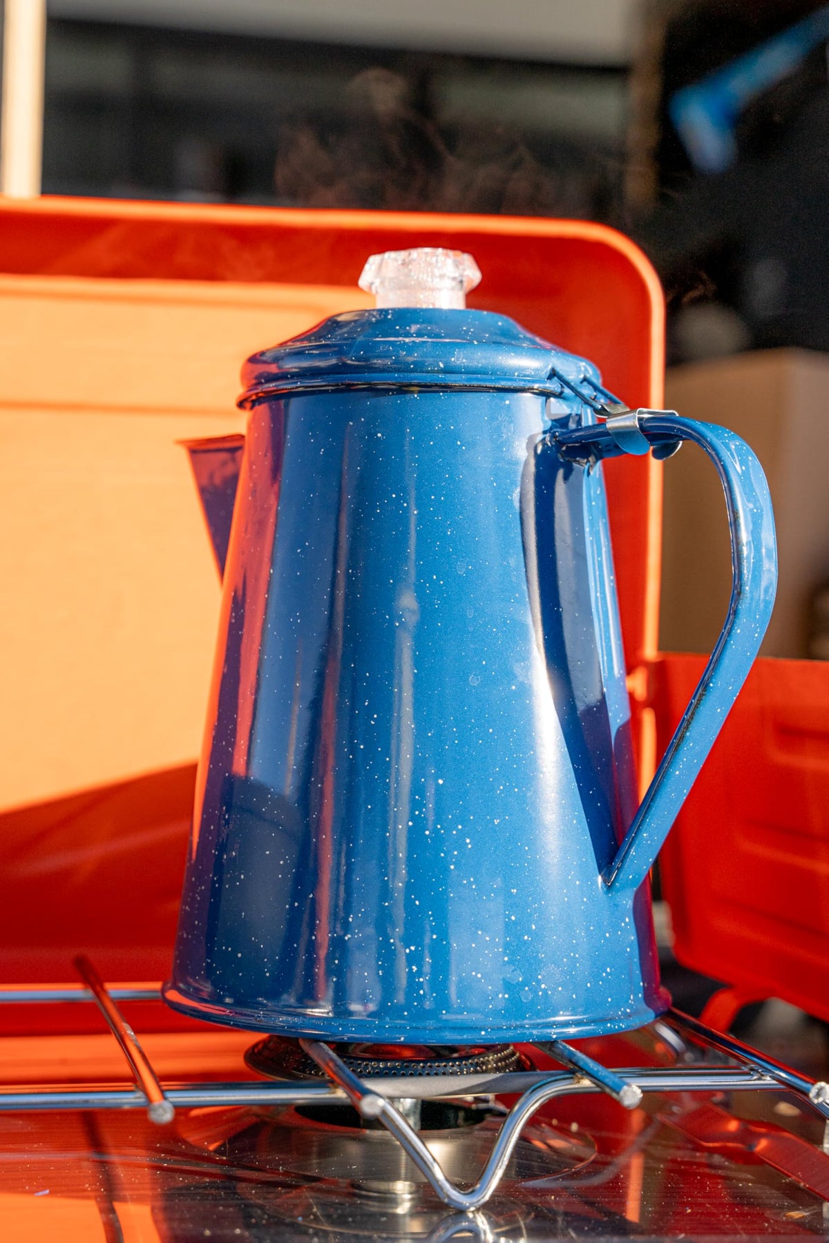 GSI Outdoors Percolator portable design for backpacking trips.
