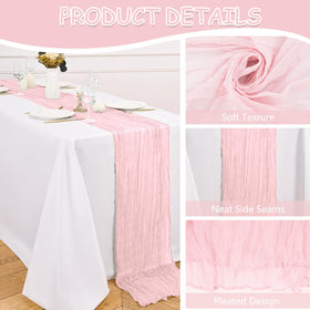 GSJYFDC pink gauze material with edge stitching offers durable, refined finish.