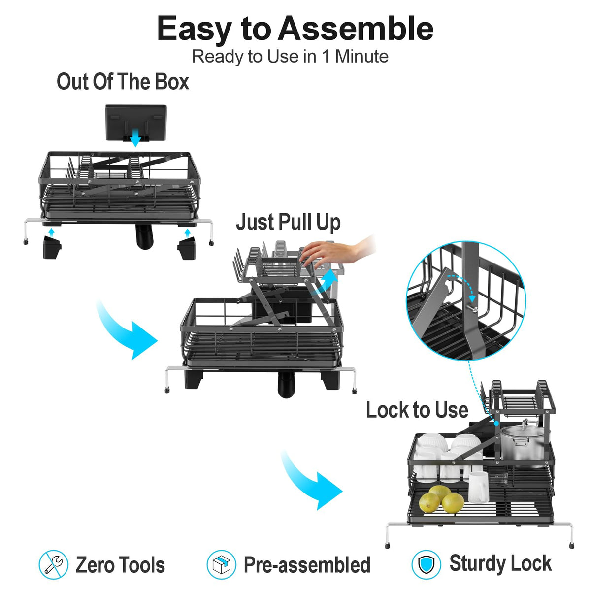 GSlife screw-fixed connections ensure quick, sturdy setup.