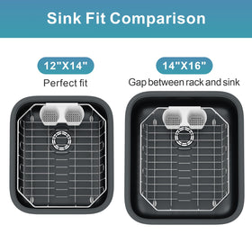 GSlife easy-clean in-sink rack is rinse-and-go for daily use.