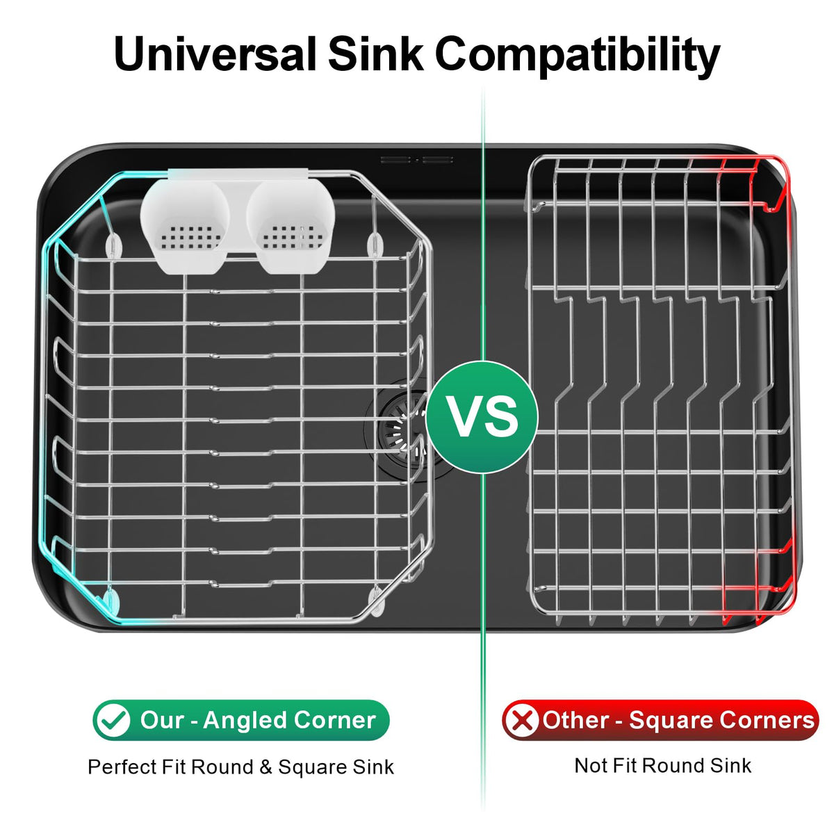 GSlife removable utensil holder attaches to the side for easy access while drying.