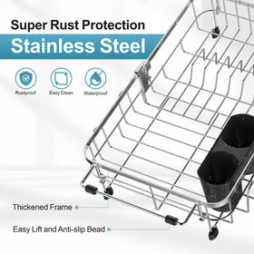 GSlife rust-resistant flat-frame design supports heavy ceramic plates without bending.