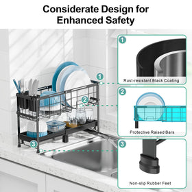 GSlife slim-dimension rack elevates and dries without clutter