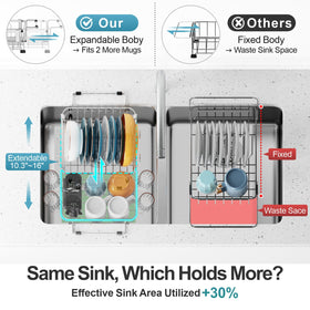 GSlife utensil holder provides convenient space for cutlery and small tools.