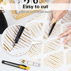 GTJ waterproof shelf liner resists spills for simple wipe-downs.