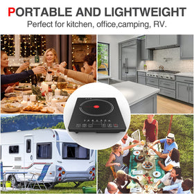 GTKZW cooktop placed in a dorm or small apartment kitchen.