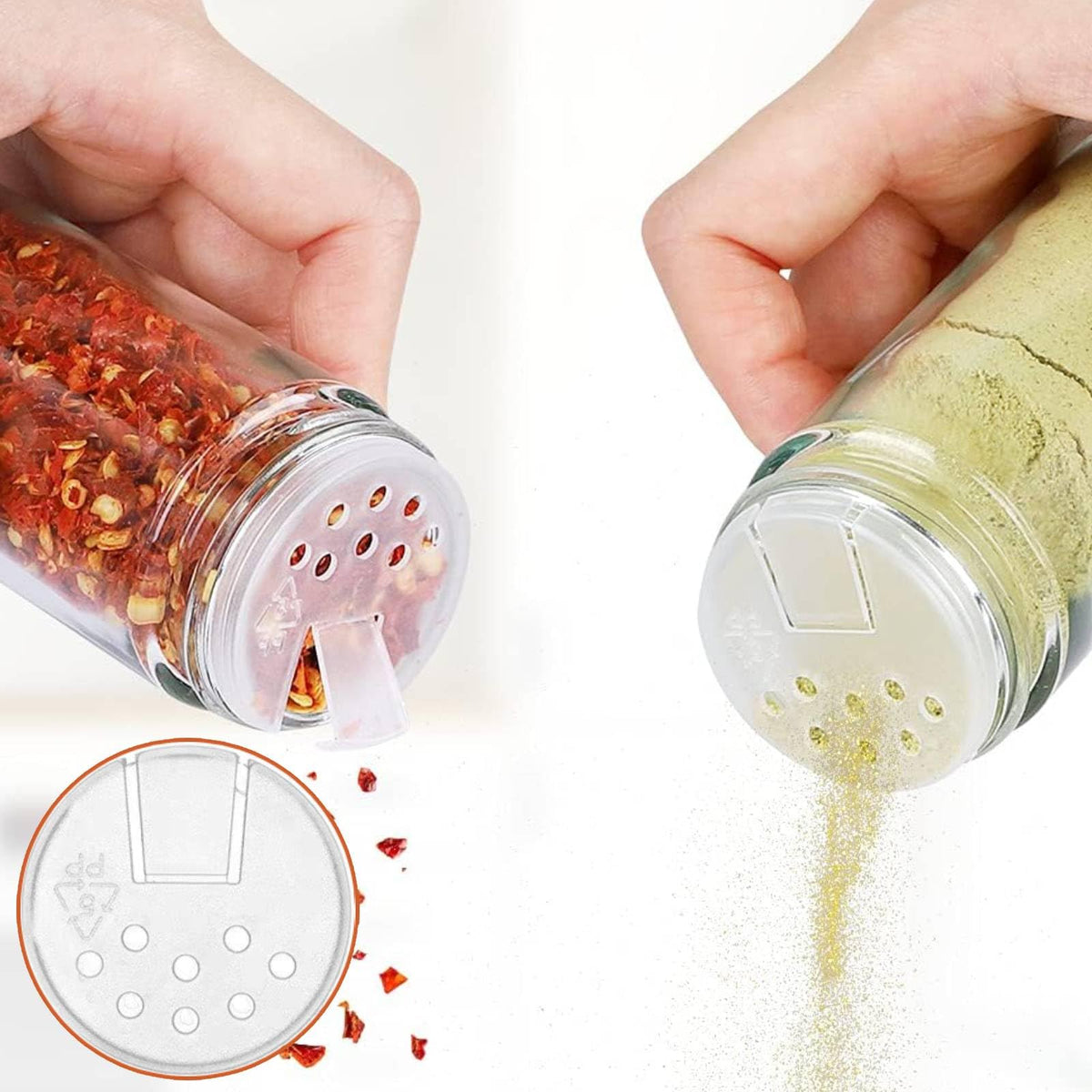 Gttyowyin cleaning brush for easy jar maintenance and refills.