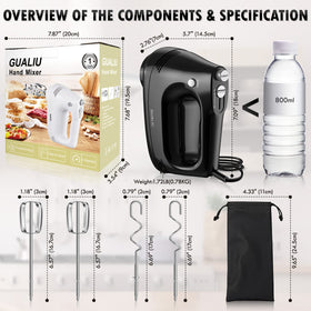 GUALIU ergonomic non-slip handle for comfortable control