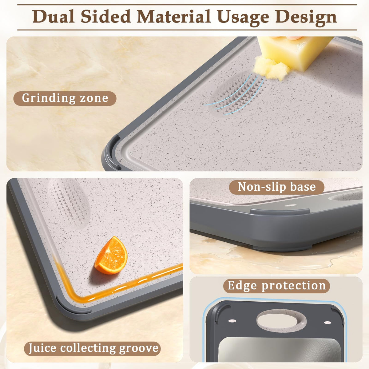 GUANCI built-in 200ml reservoir reduces spills while chopping