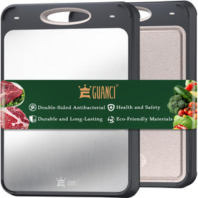 GUANCI cutting board metal side for precise meat preparation
