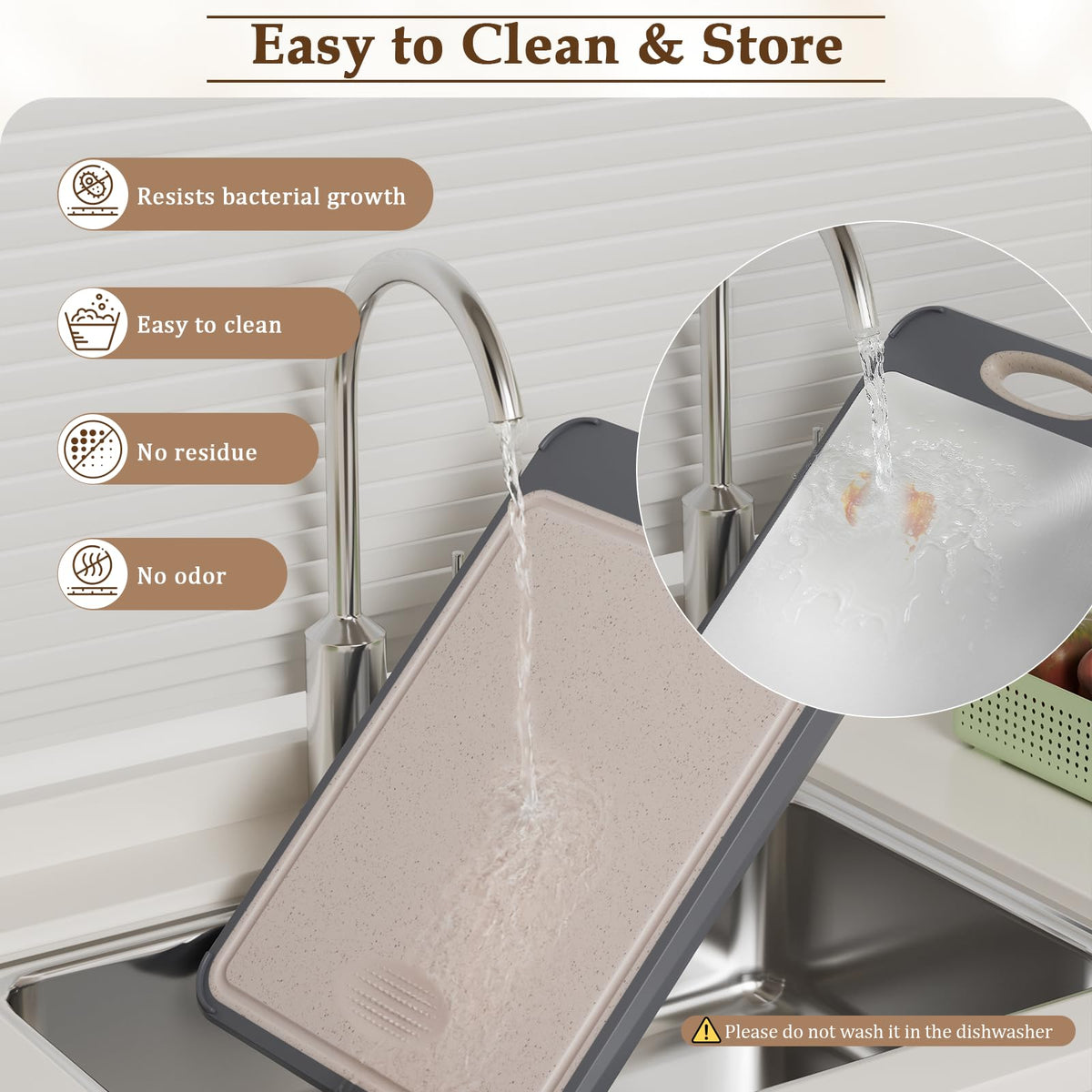 GUANCI easy-to-clean materials resist sticking after use