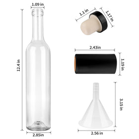 GUANENA bottles with funnel included for mess-free bottling during brewing.