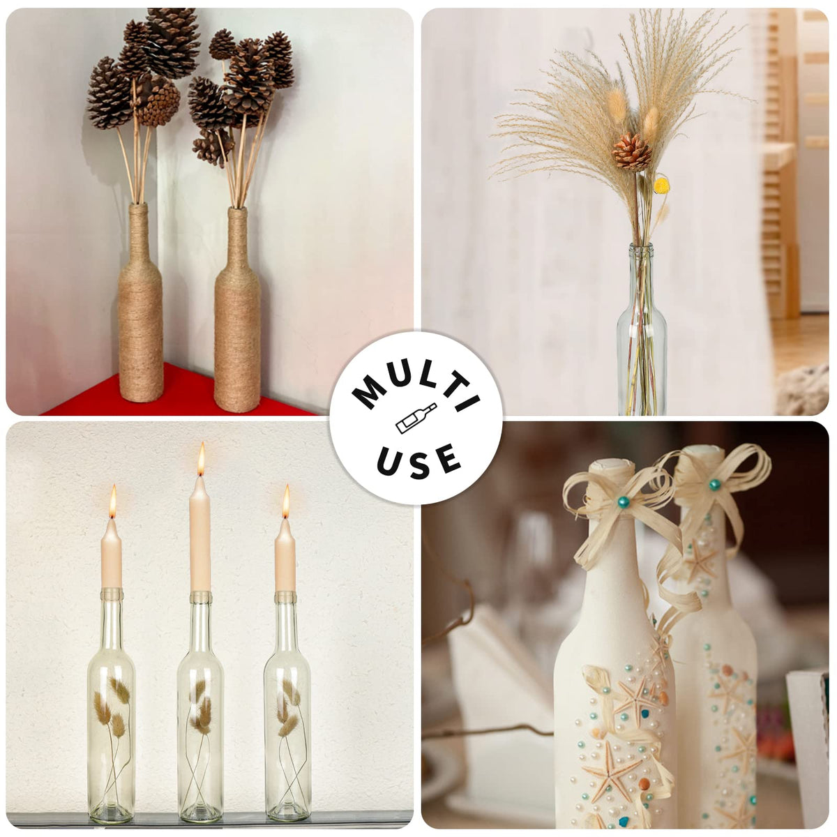 GUANENA multi-use bottle for wine, kombucha, juice—versatile home brewing kit.