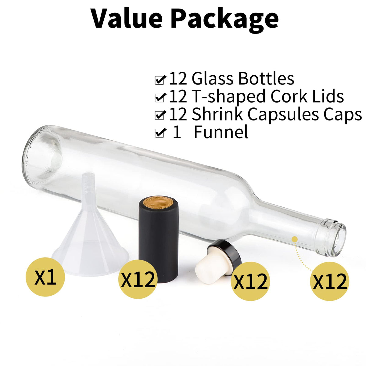GUANENA PVC heat shrink capsule—sleek protective finish and presentation.