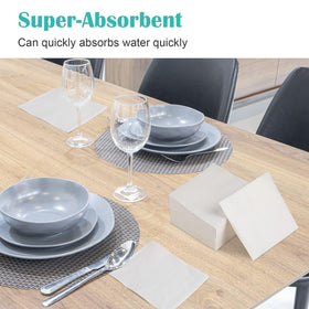 GUANGBO folded 4.9in square white napkins for stylish cocktails