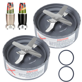 GuanQiao 2-pack extractor blades compatible with NutriBullet for smooth blends.