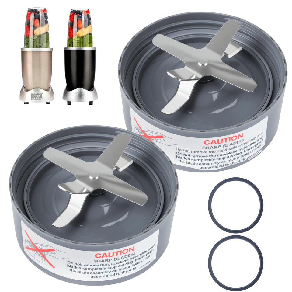 GuanQiao 2-pack extractor blades compatible with NutriBullet for smooth blends.