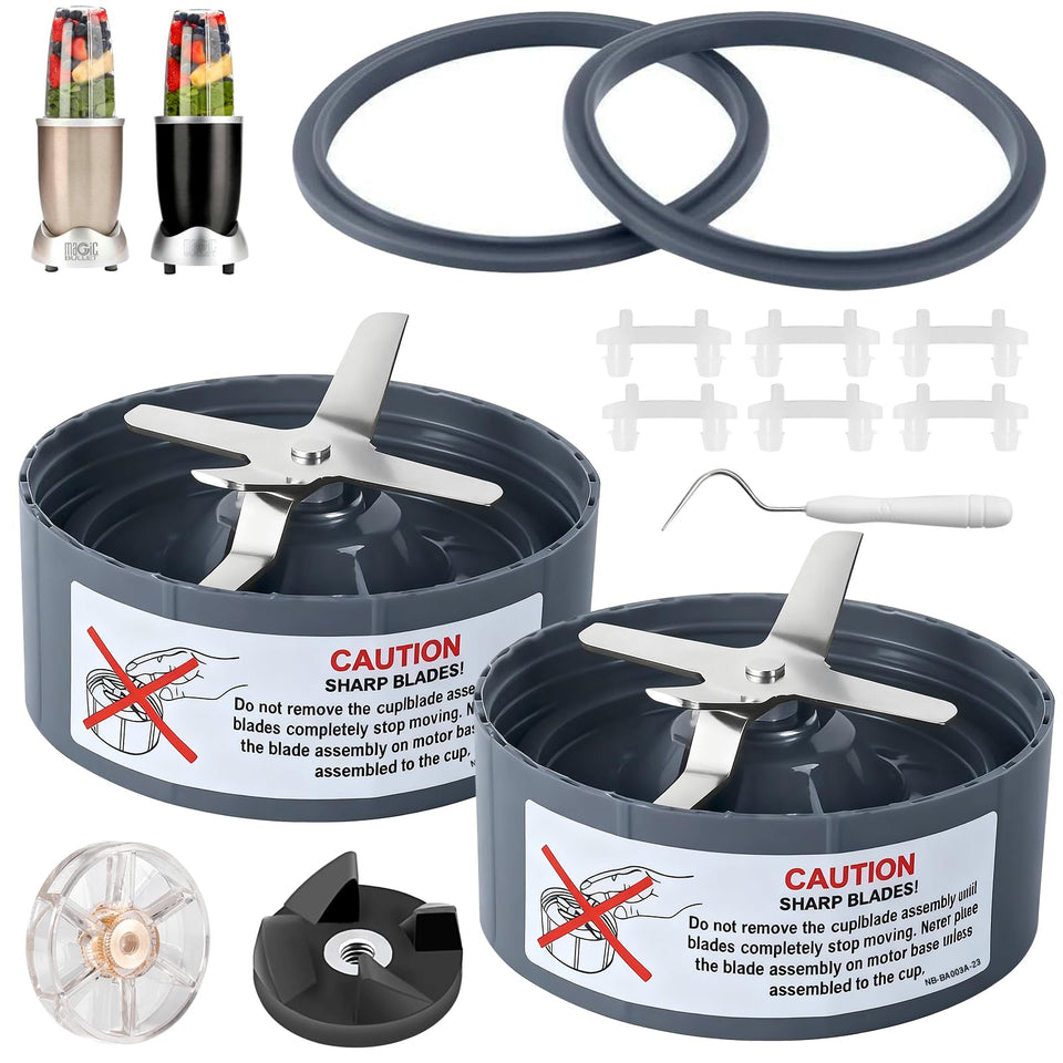 GuanQiao 2-pack extractor blades with seals for smooth blending and quick ingredient breakdown