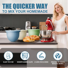 GuanQiao 5qt mixer-compatible liner fits snugly for quick transitions