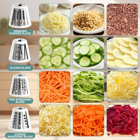 GuanQiao 6mm coarse shredding blade for cheese, carrots, and cabbage.