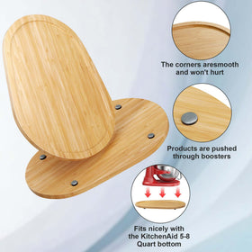 Close-up of natural bamboo surface highlights durability and countertop protection.
