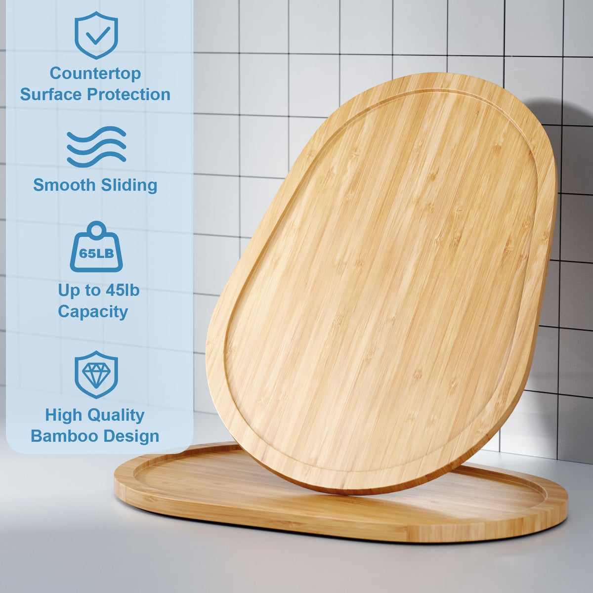 Side view demonstrates quick sliding action for everyday kitchen tasks.