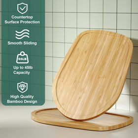 GuanQiao Bamboo Slider protective surface guards the countertop from scratches.