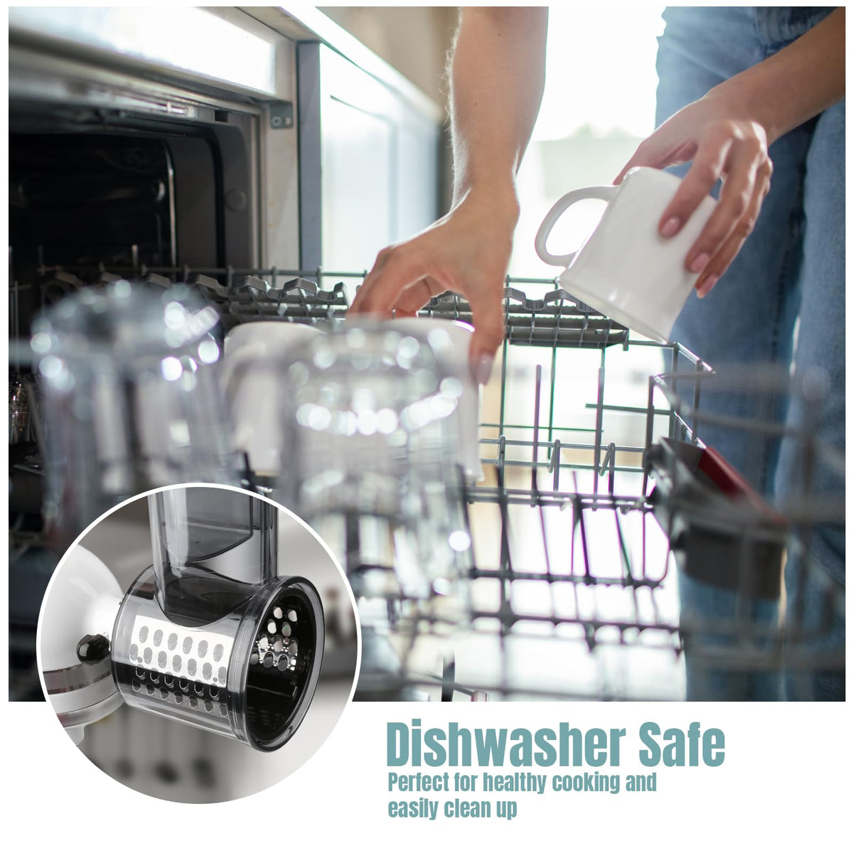 GuanQiao easy-clean detachable blades minimize cleanup time.