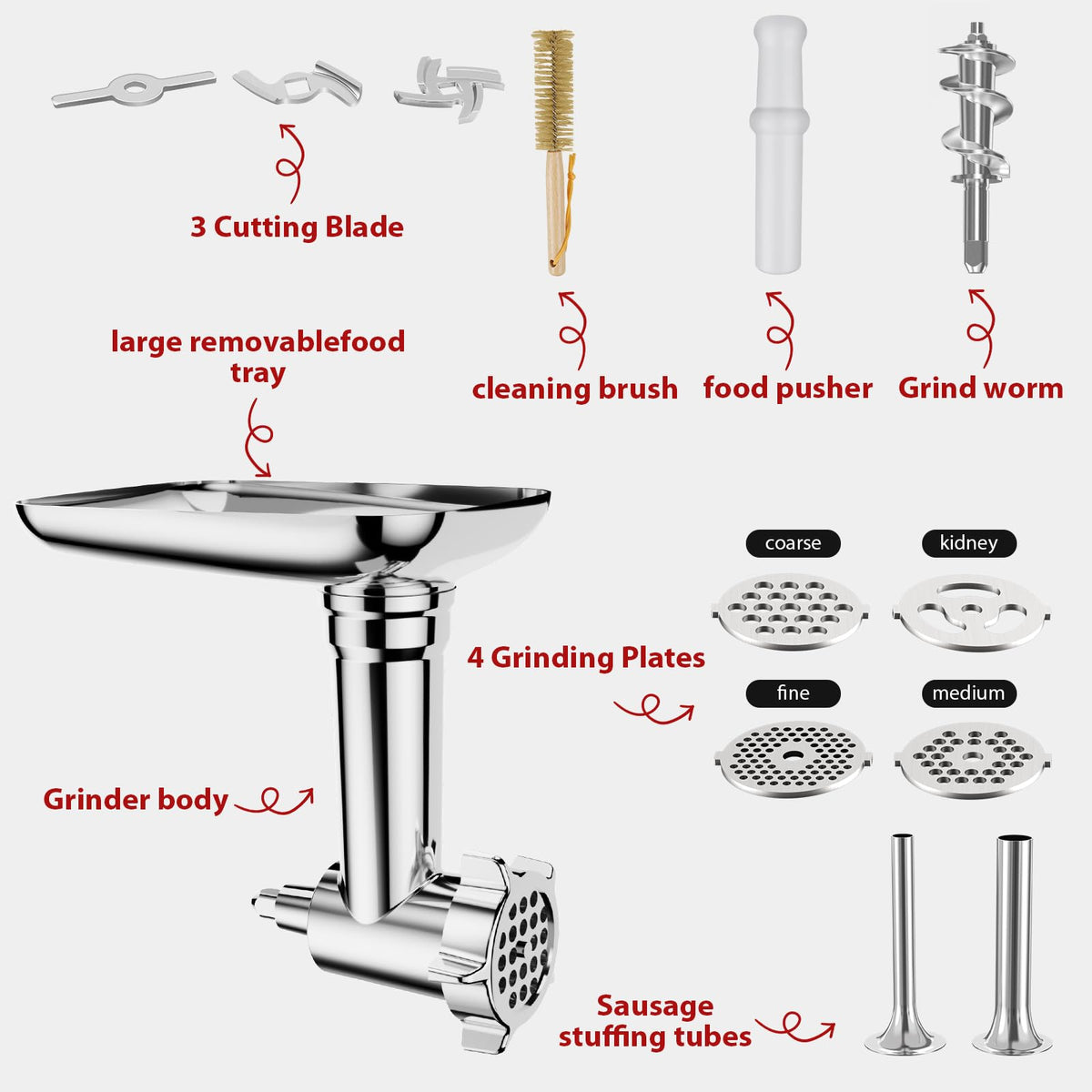 GuanQiao food pusher aiding safe feeding of ingredients