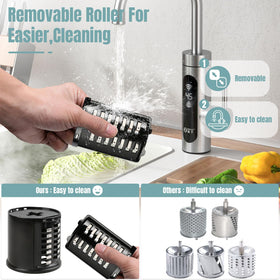 GuanQiao large 4.33-inch food spout speeds loading for quick prep.