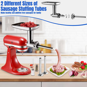 Two sausage stuffer tubes from GuanQiao for easy stuffing