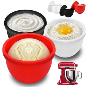 GuanQiao silicone bowl liner fits 5 Qt KitchenAid mixers for versatile prep