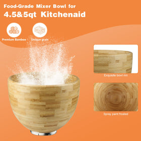 GuanQiao solid wood bowl close-up of natural grain and durability