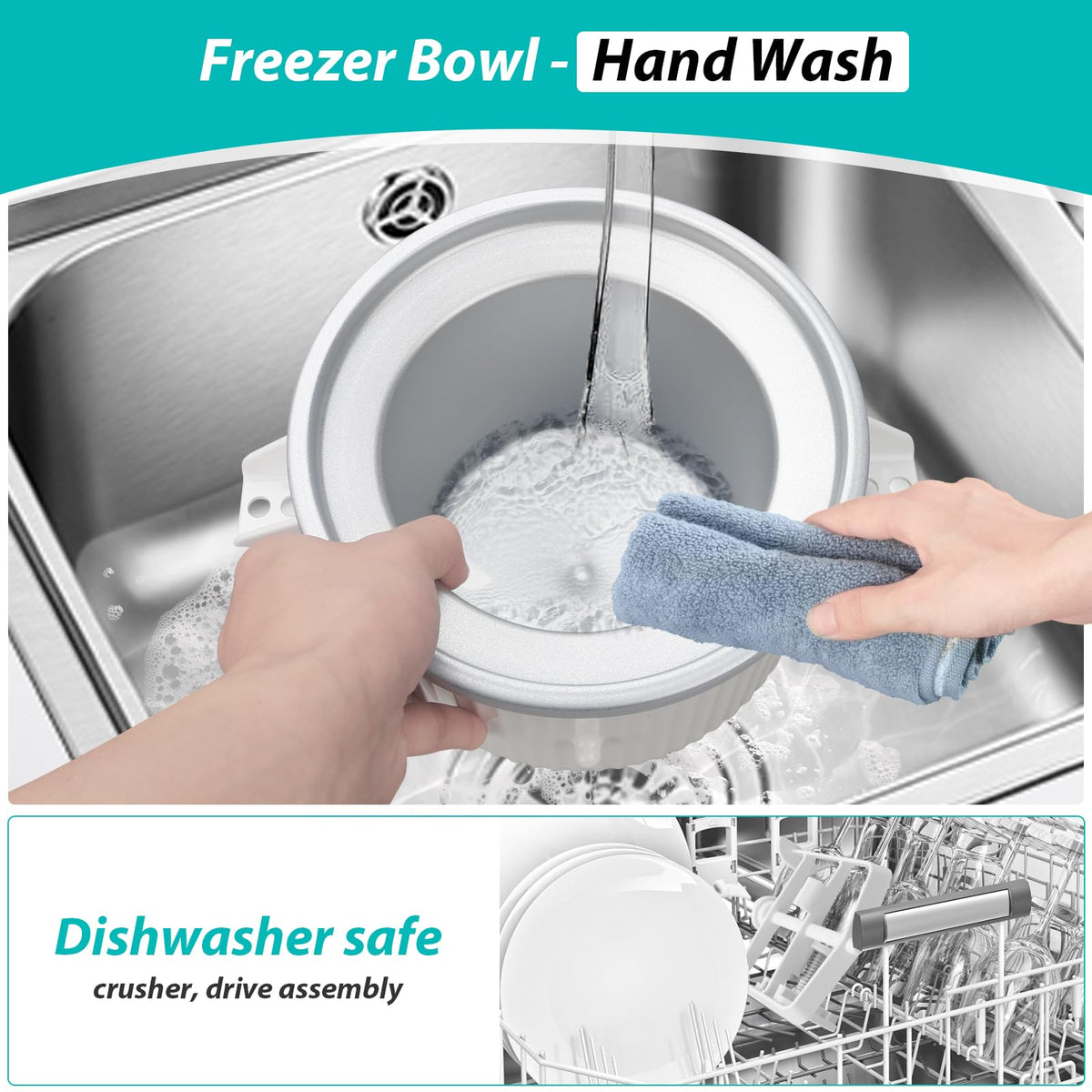 GuanQiao bowl is dishwasher-safe on the top rack for easy cleaning.