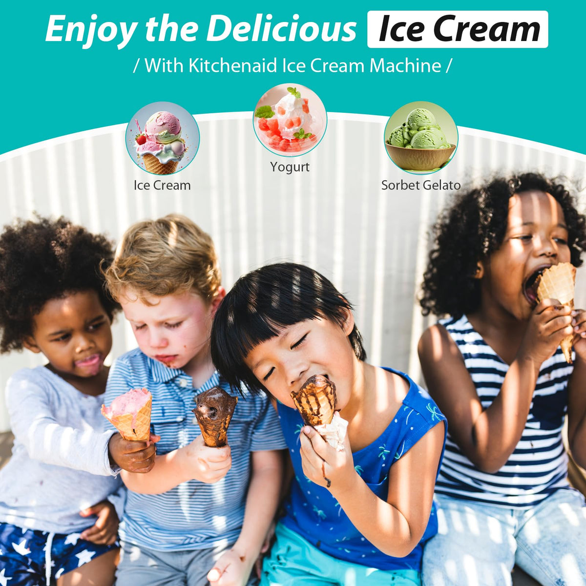 GuanQiao ice cream maker contents include manual and components.