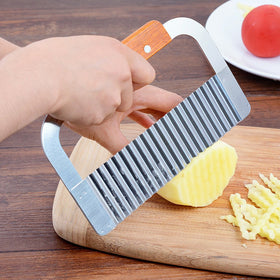 Guardians Crinkle Chopper wooden handle delivers comfortable grip during prep