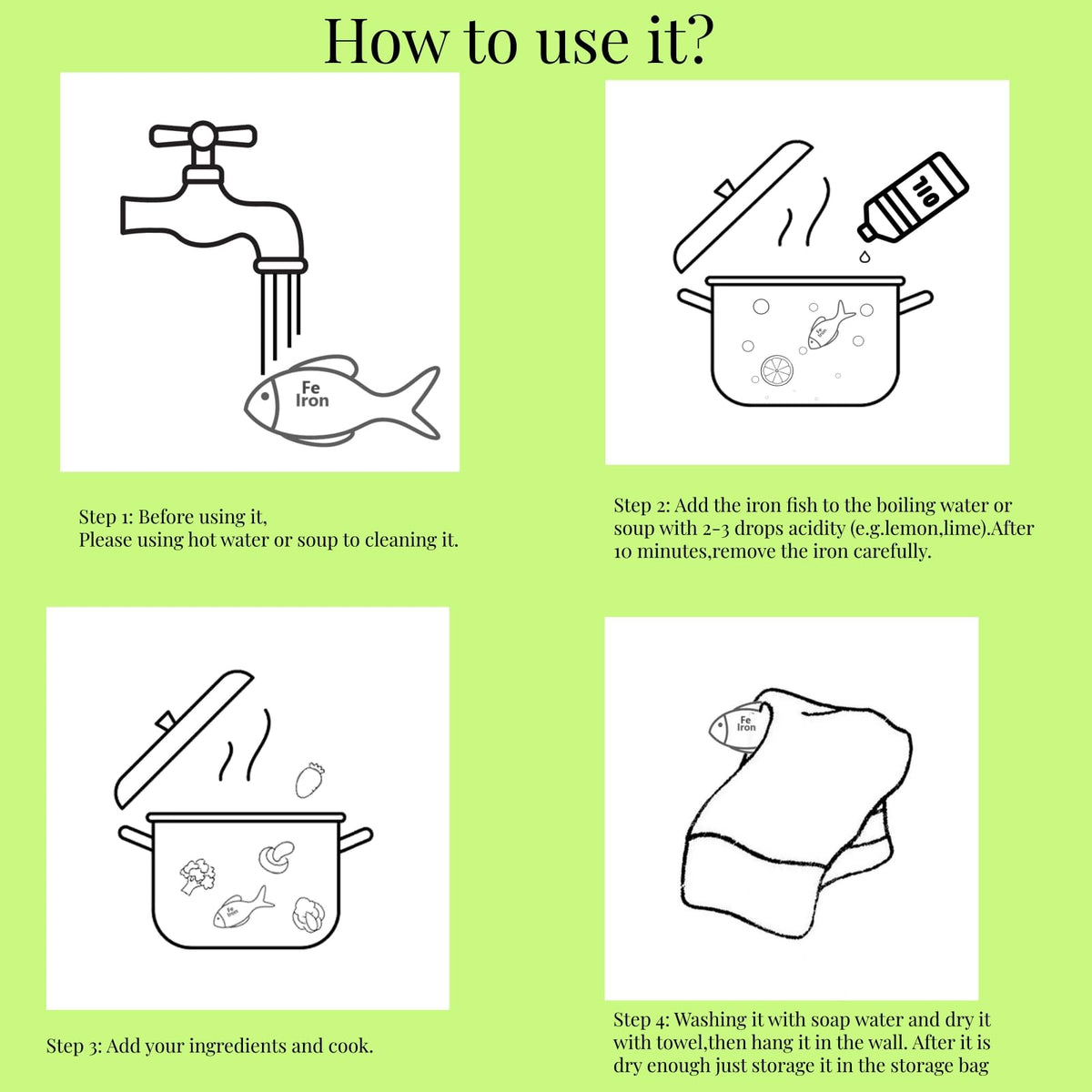 GUCHO Iron Fish infuses meals with natural iron during cooking.