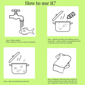 GUCHO Iron Fish infuses meals with natural iron during cooking.