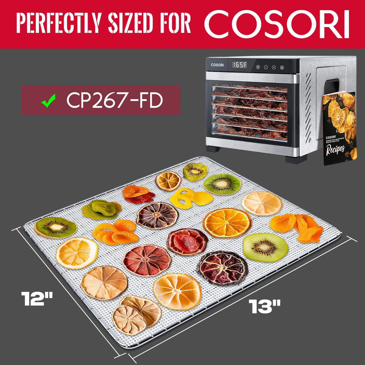 GUCUJI 12x13 inch sheets fit COSORI CP267-FD