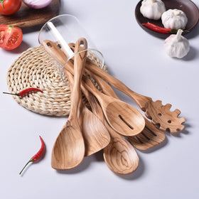 Gudamaye cooking spoon with smooth finish for comfortable long cooking sessions.