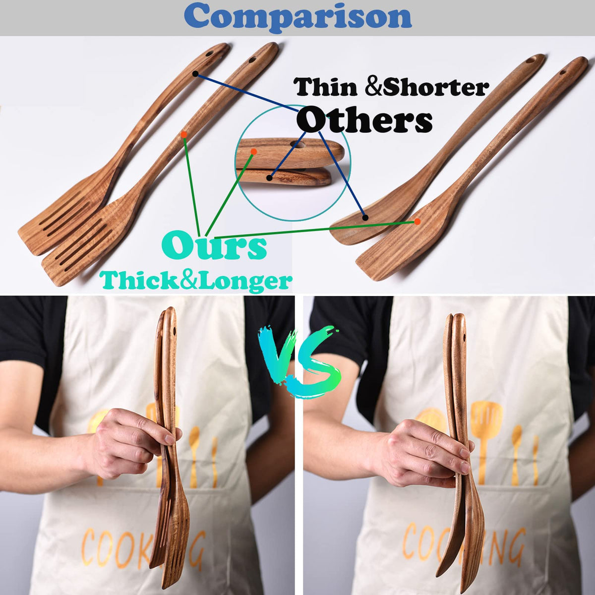 Gudamaye corner spoon with ergonomic design for hard-to-reach spots