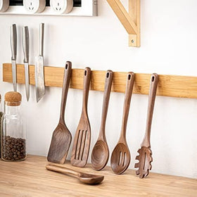 Gudamaye wooden spoons protect nonstick pans from scratches.
