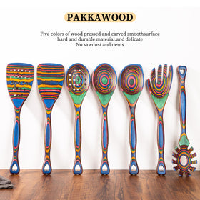 Gudamaye serving spoon, edge highlight, ergonomic grip for easy serving.